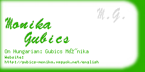 monika gubics business card
